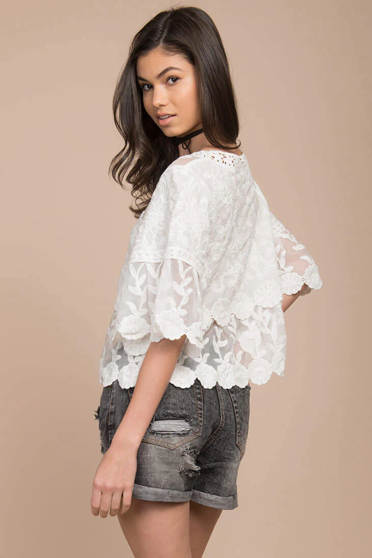 Gracie Frayed Pocket Shorts Black - Image 2