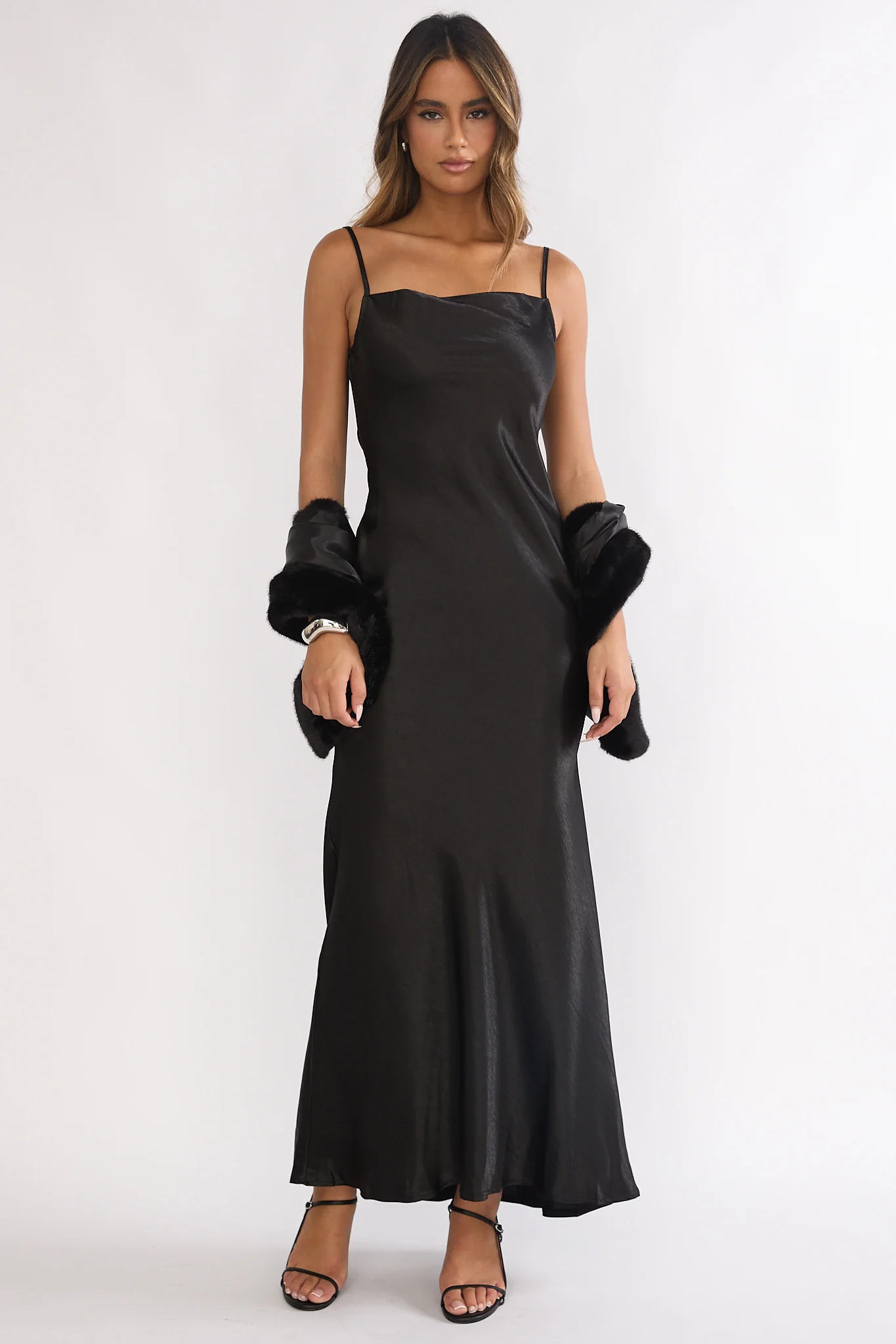 Hadley Cami Scarf Maxi Dress Black - Image 2