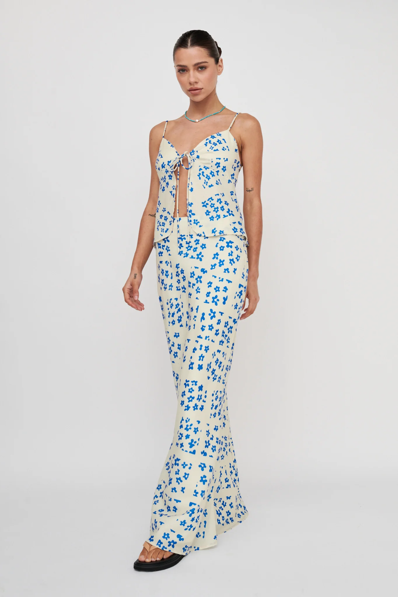 Heart & Soul Maxi Skirt Floral Cream - Image 8