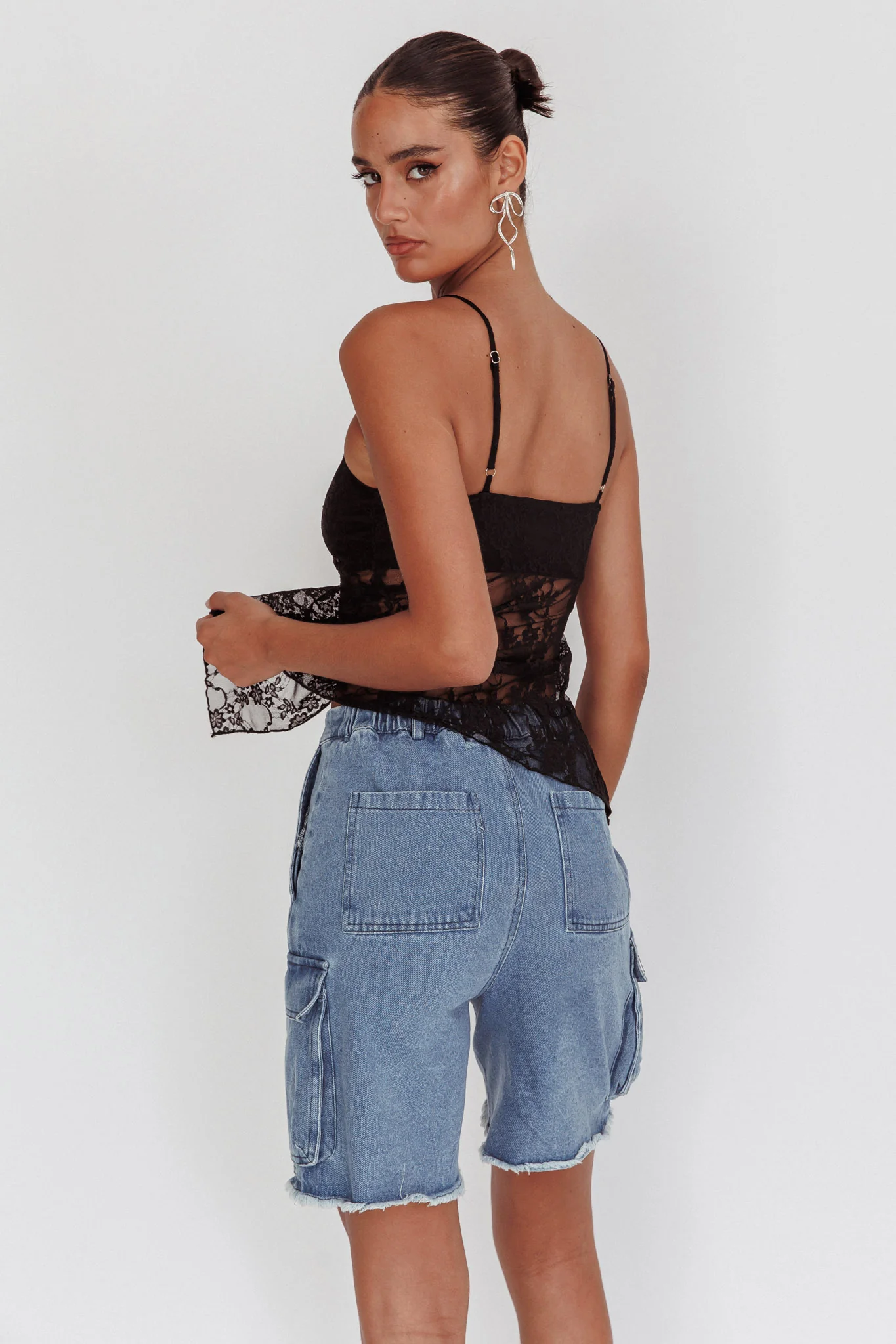 If You Insist Lace Camisole Top Black - Image 3