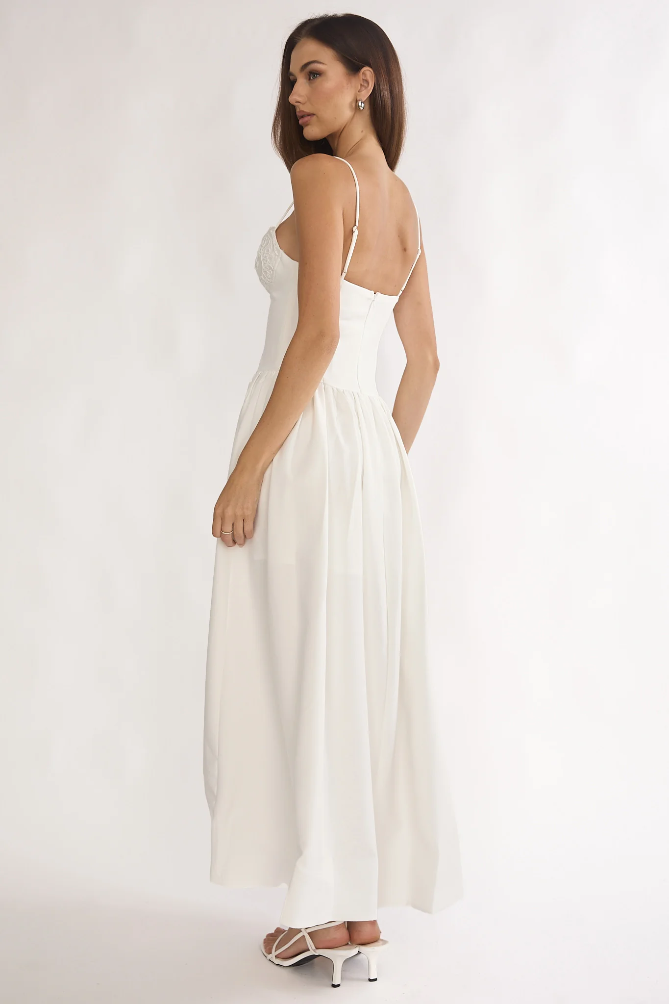 I'm Yours High-Low Hem Maxi Dress White - Image 2