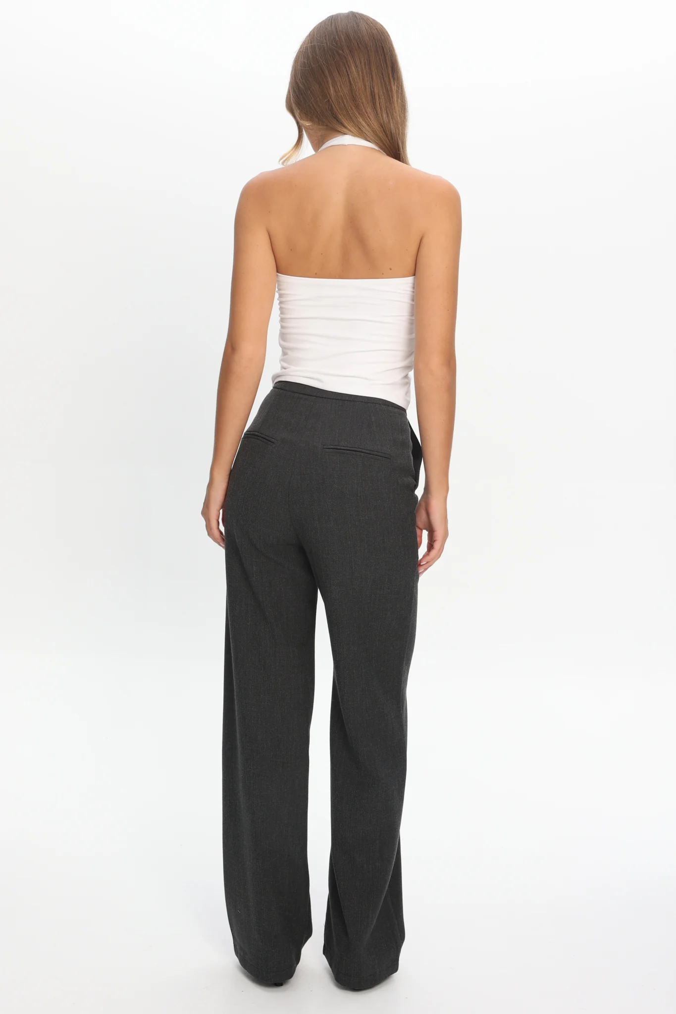 In Disguise Straight Leg Pocket Pants Charcoal - Image 3