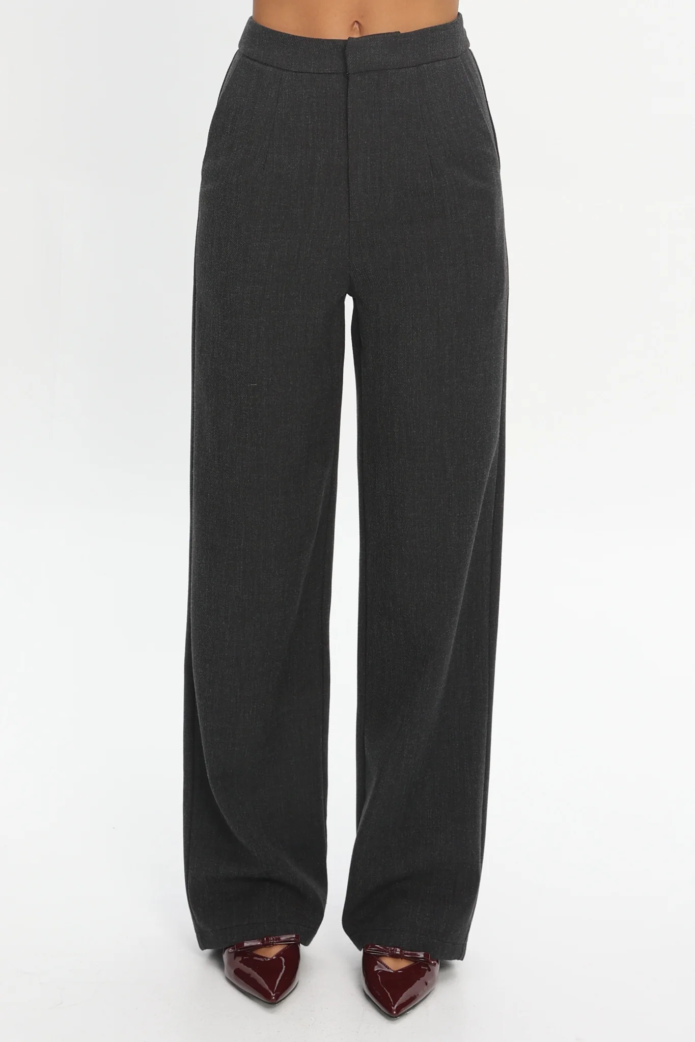 In Disguise Straight Leg Pocket Pants Charcoal - Image 4