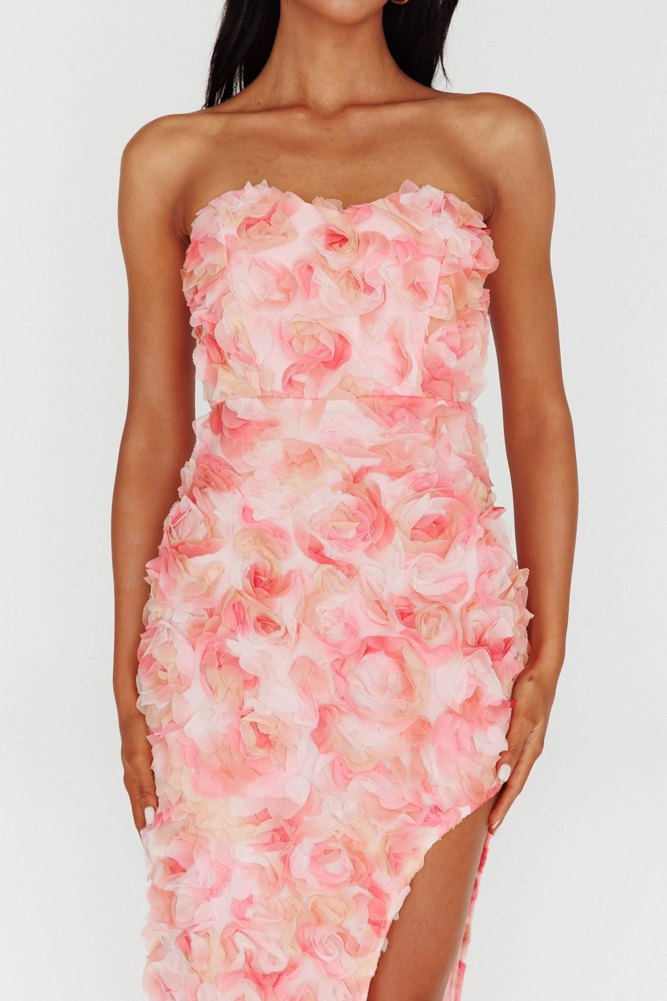 In Paris Embellished Midi Dress Pink - Image 4