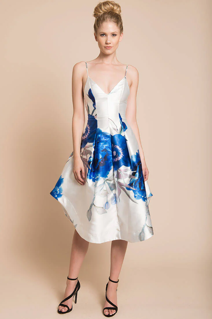 Ingrid Floral Dress Blue - Image 2