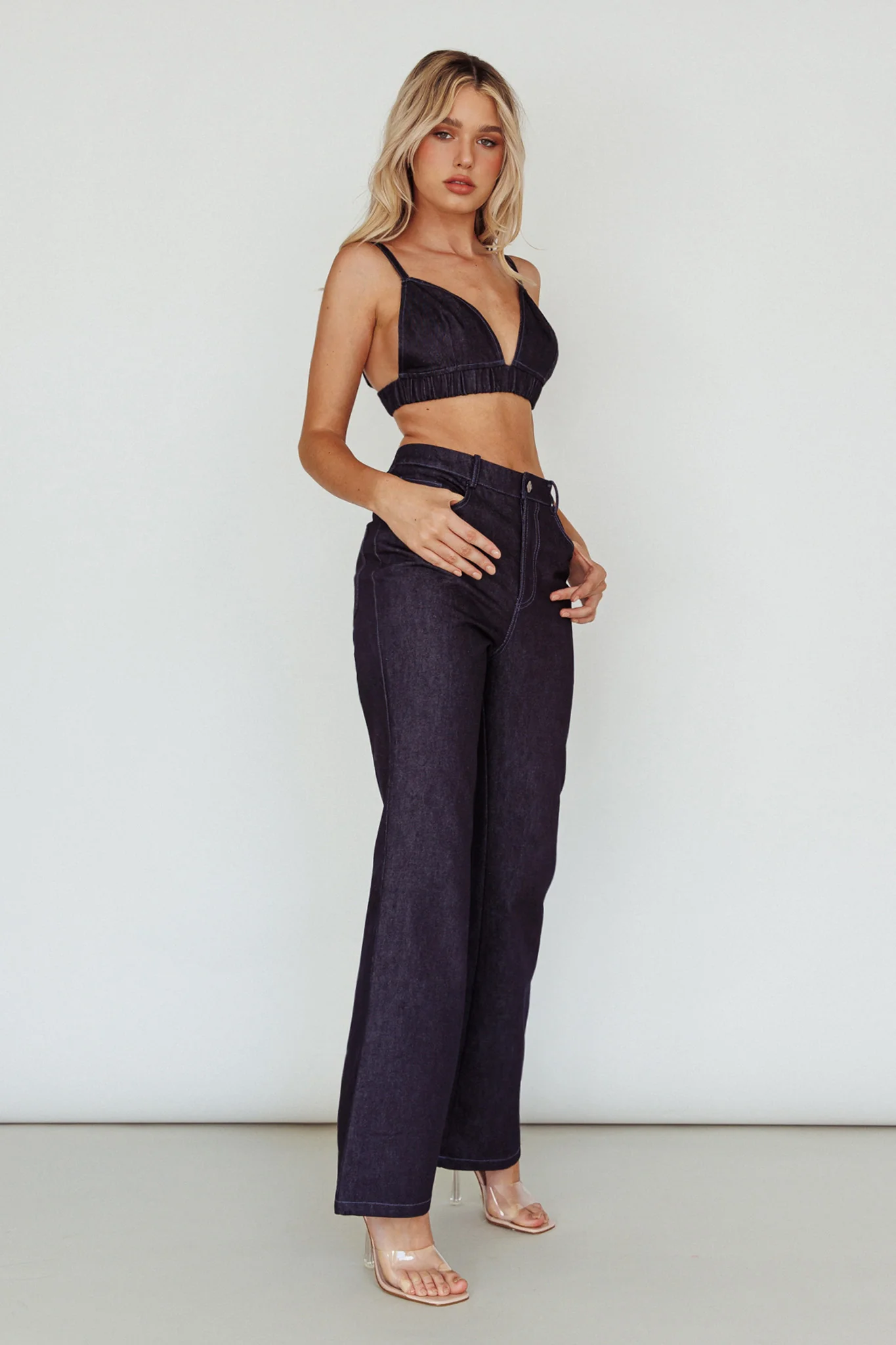 Isalei Straight Leg Pants Denim - Image 6