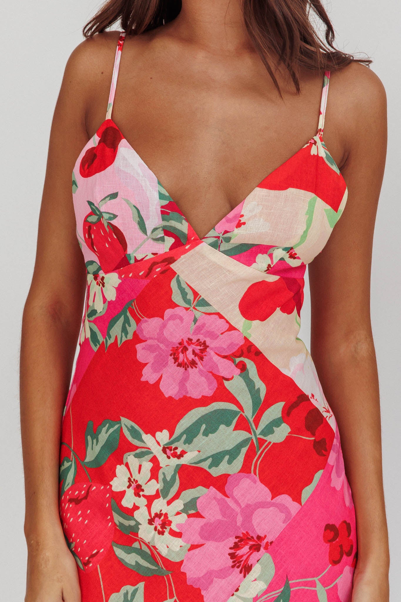 Jaya Floral A-line Maxi Dress Pink - Image 5