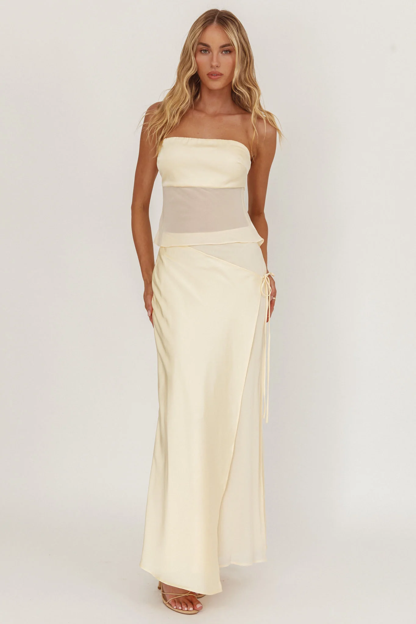 Jerica Wrap Front Maxi Skirt Butter - Image 5