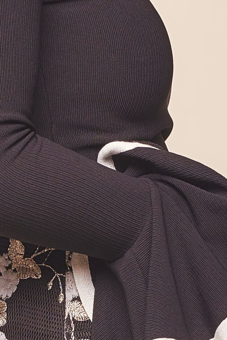 Joyce Bell Sleeved High Neck Top Black - Image 7
