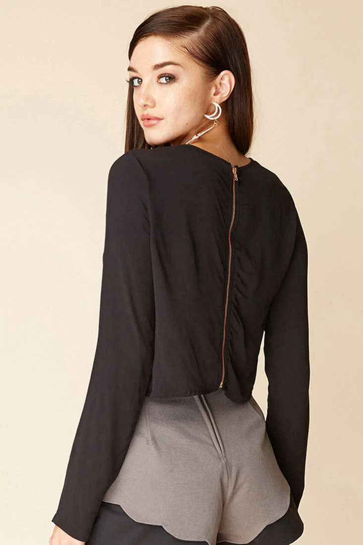 Judith Zip Top Black - Image 3