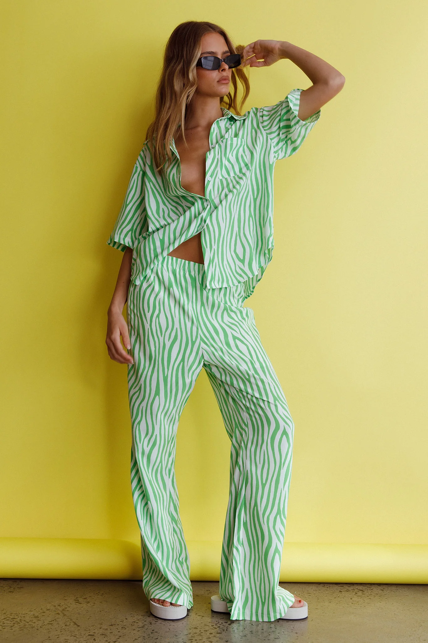 Just A Hunch Pants Zebra Green - Image 6