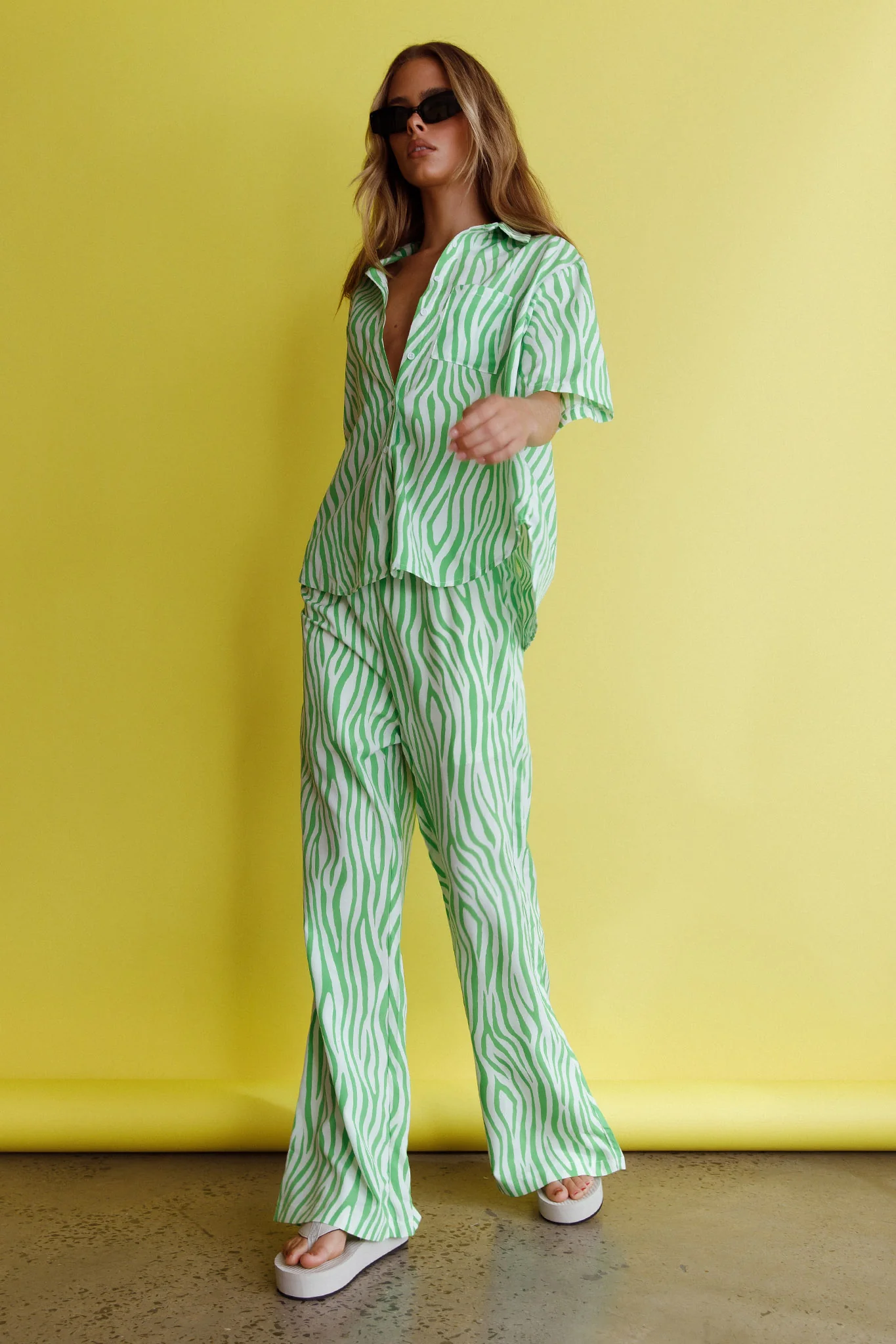 Just A Hunch Pants Zebra Green - Image 7