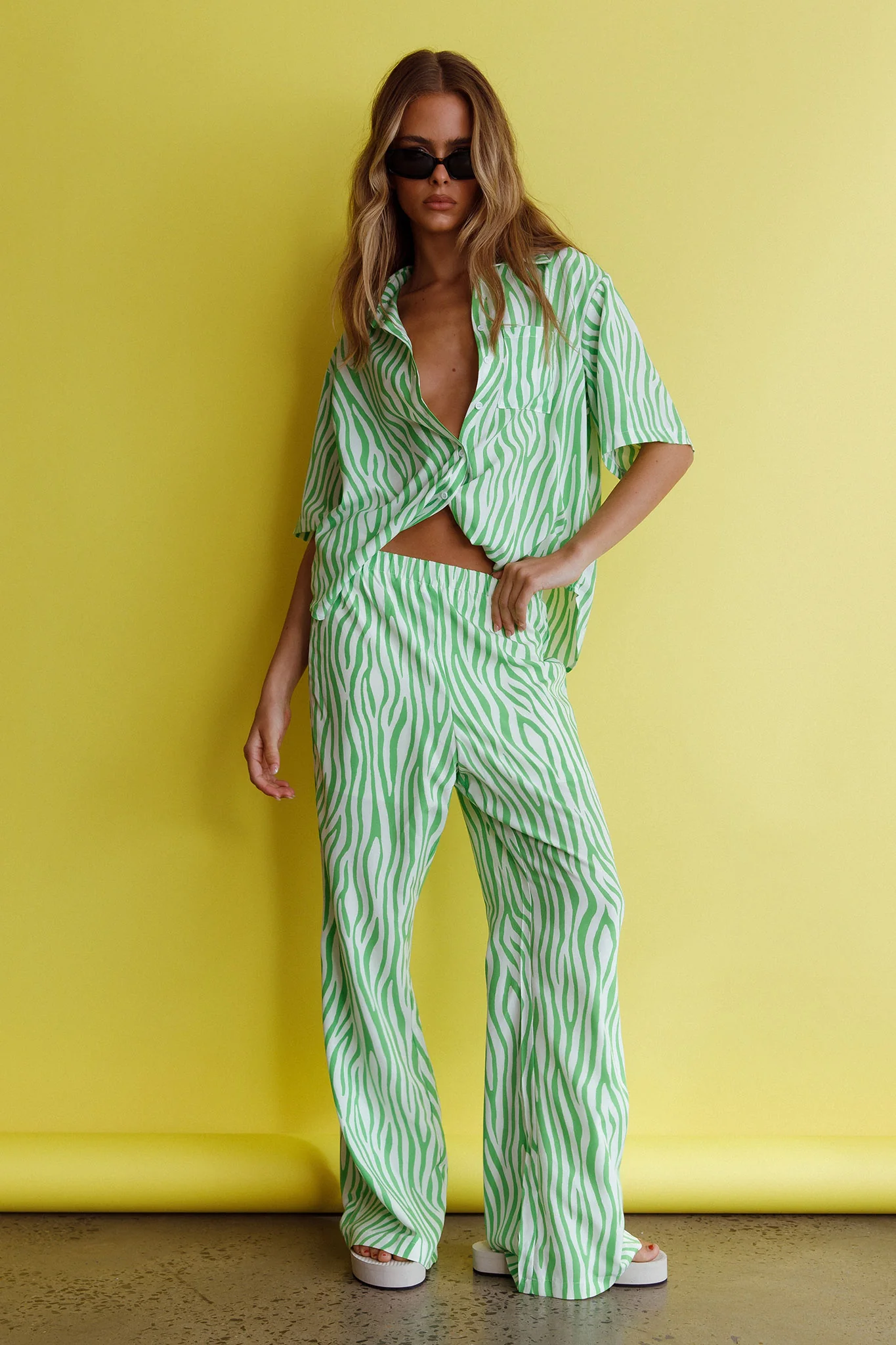 Just A Hunch Pants Zebra Green - Image 8