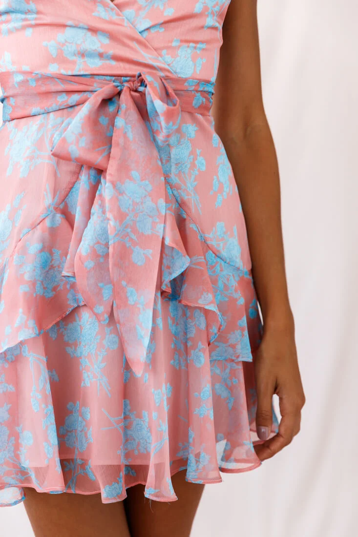 Kerry Layered Ruffle Cami Strap Dress Rose - Image 4