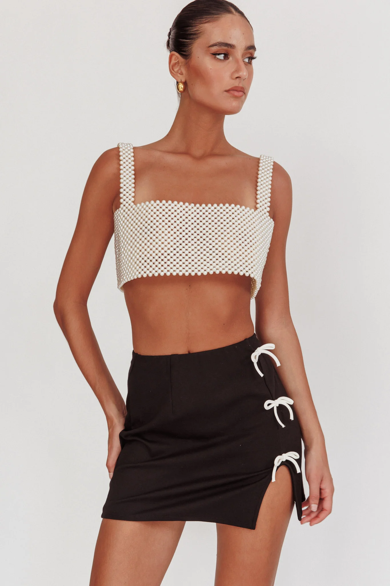 Kylah Crop Top Pearl - Image 6