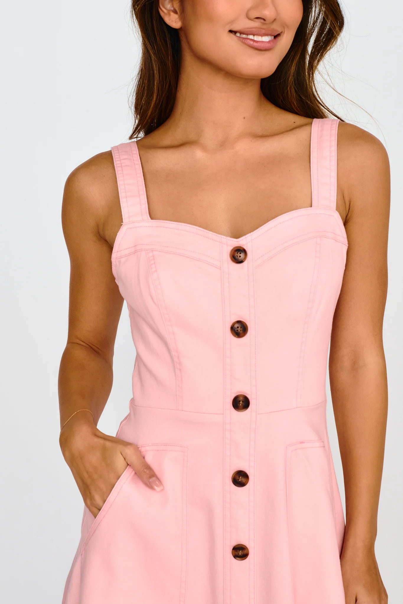 Laureen Pocket Maxi Dress Blush - Image 4