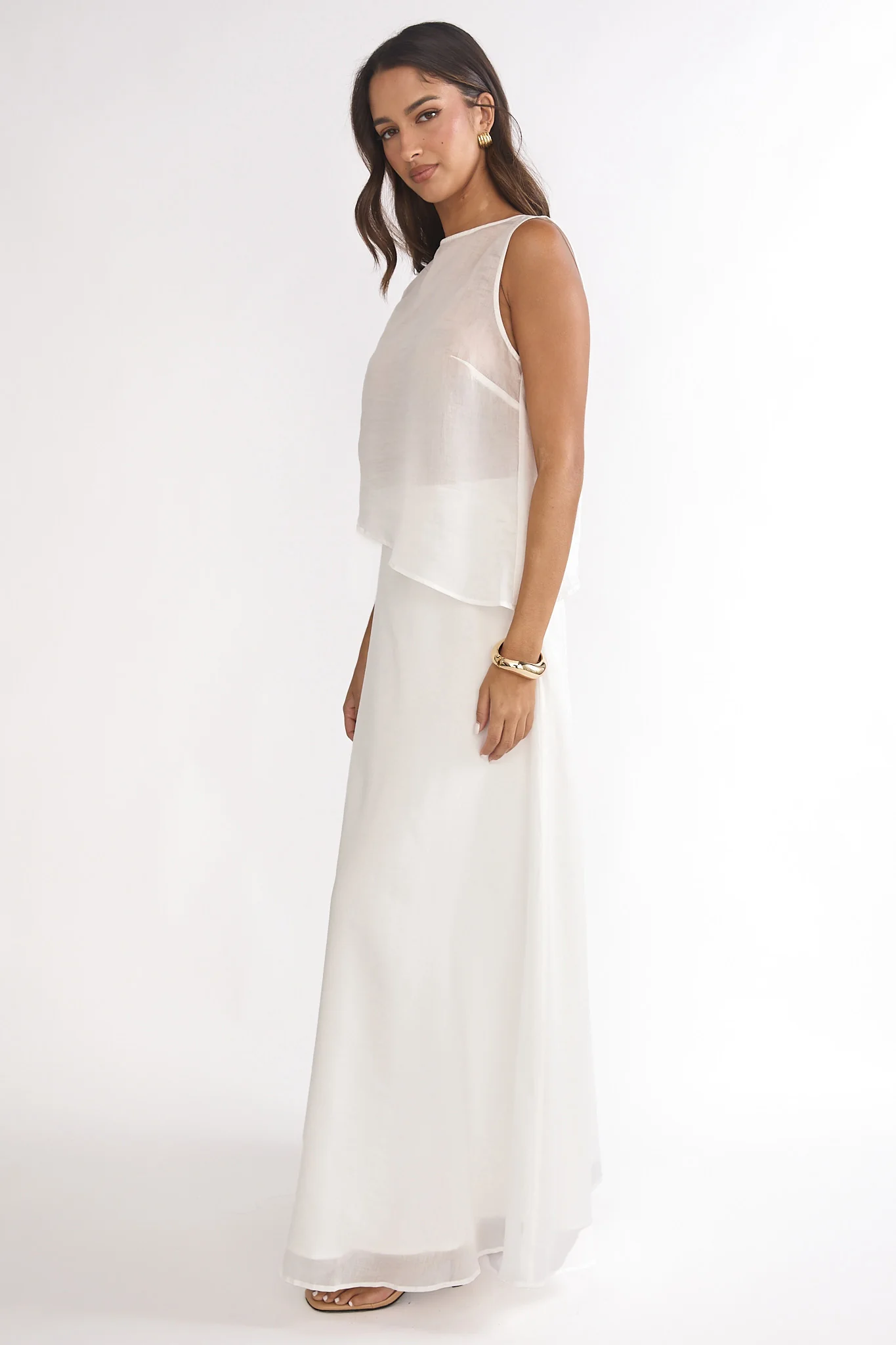 Lemora Maxi Skirt White - Image 6