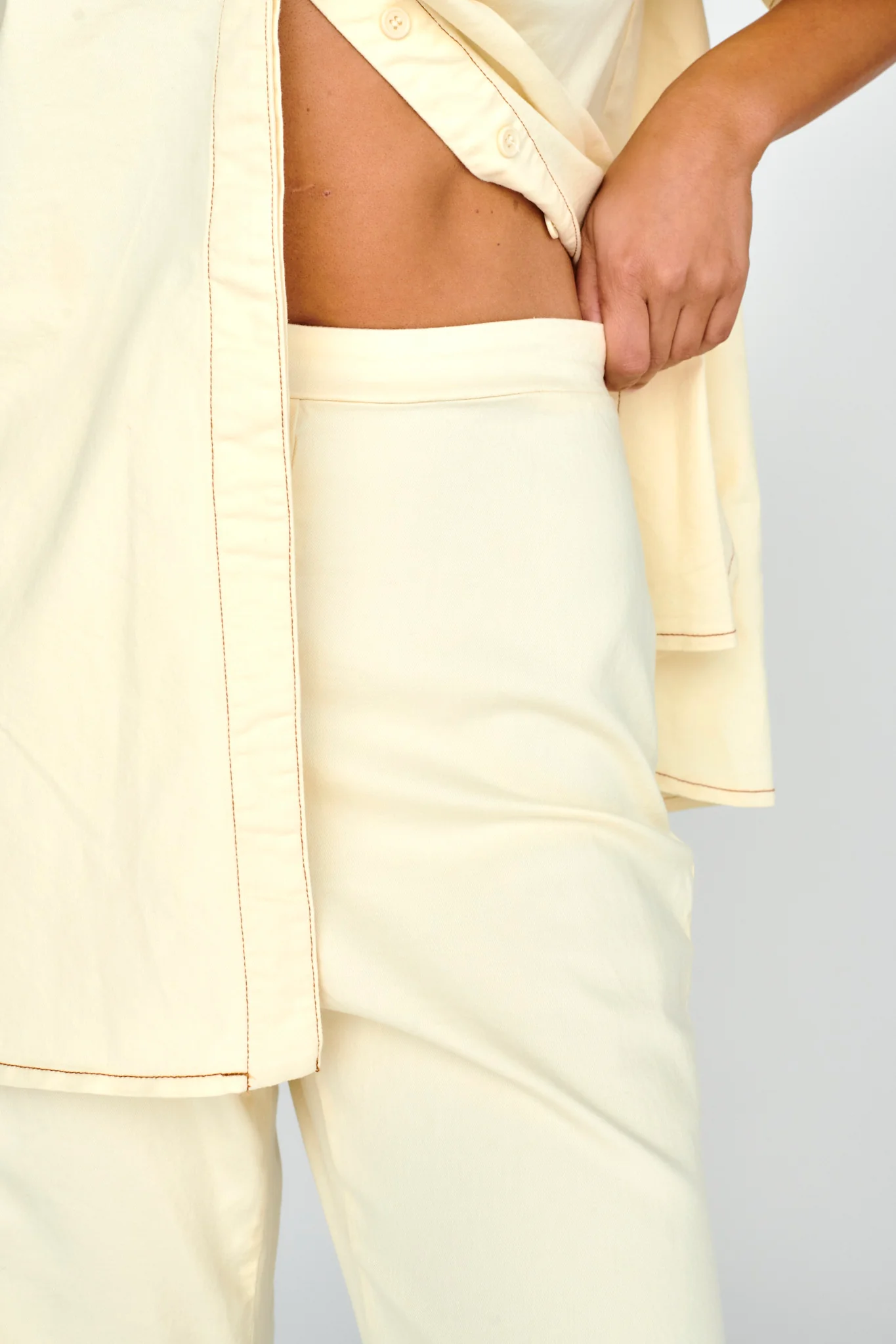 Light Aura Long Pants Buttermilk - Image 4