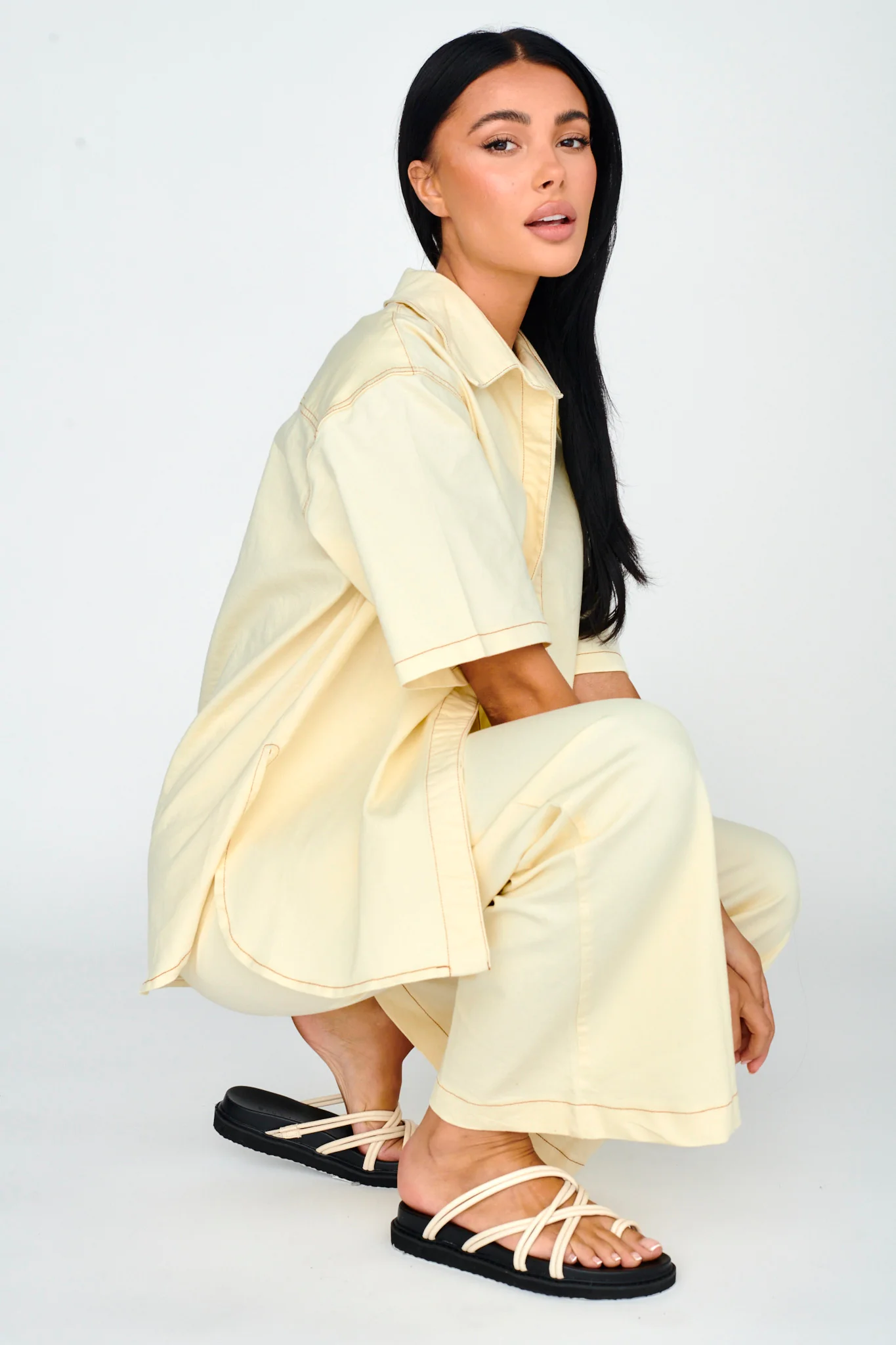 Light Aura Long Pants Buttermilk - Image 6