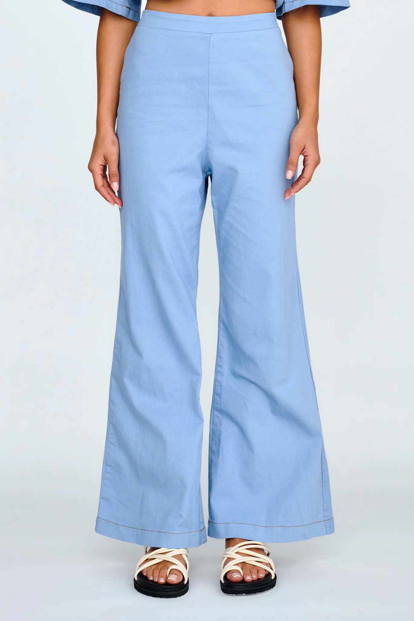 Light Aura Long Pants Denim Blue