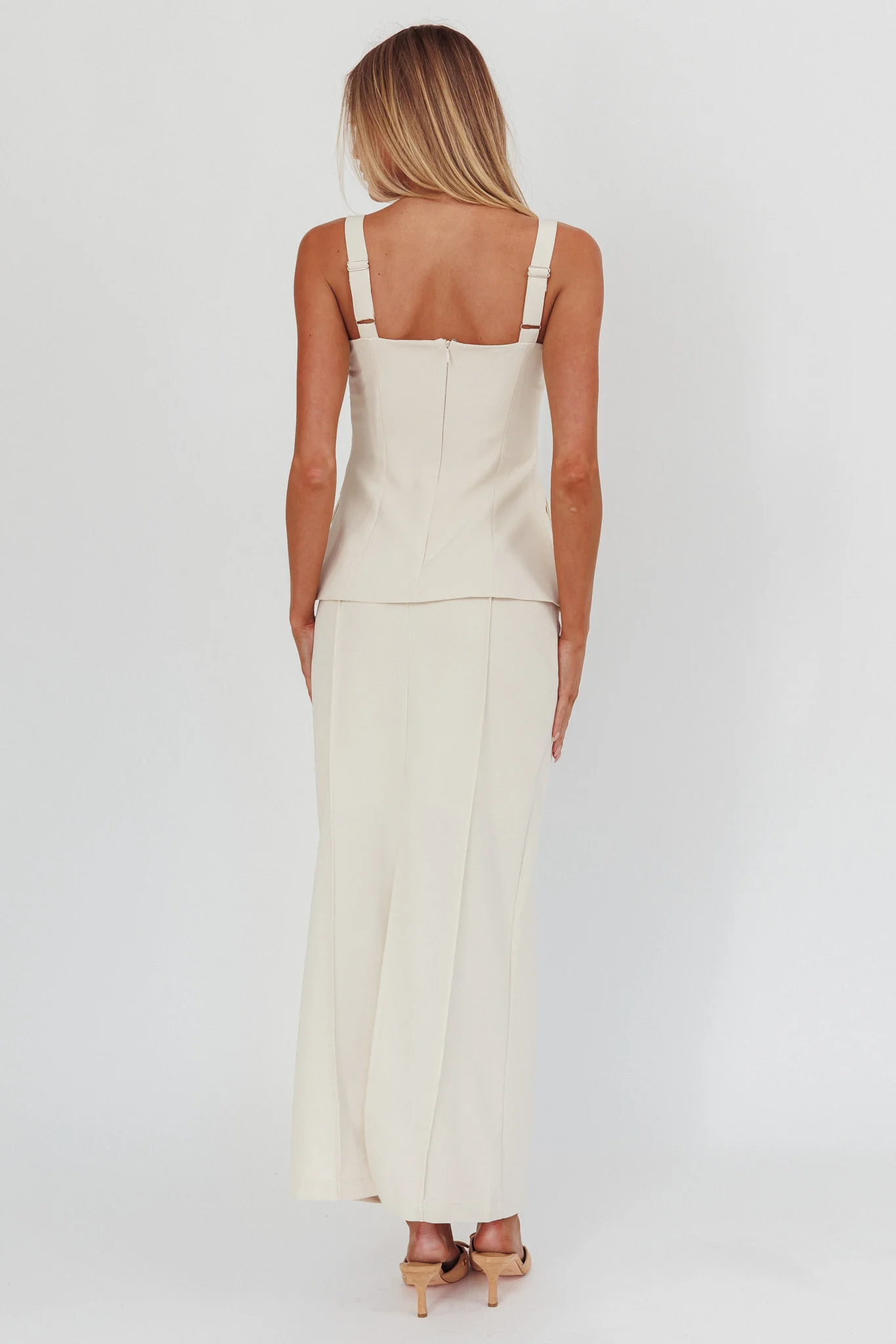 Like I Do Maxi Skirt Cream - Image 3