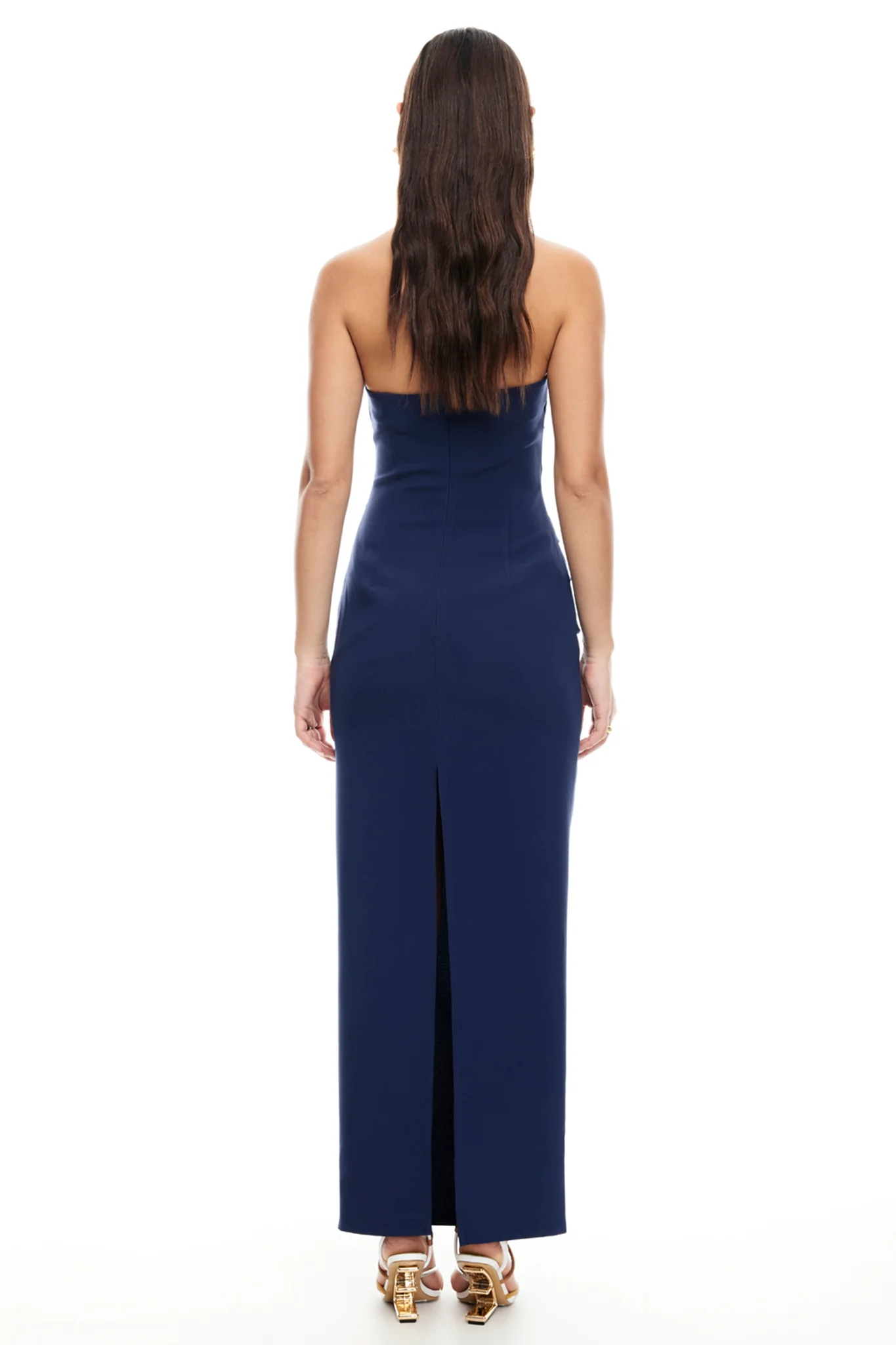 LIONESS 1999 Maxi Dress Navy - Image 2