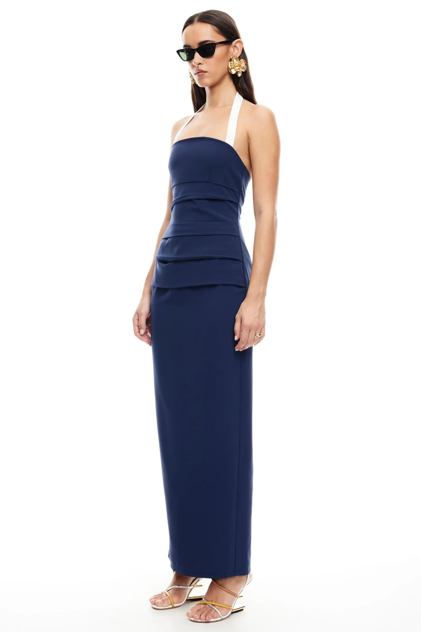 LIONESS 1999 Maxi Dress Navy - Image 5