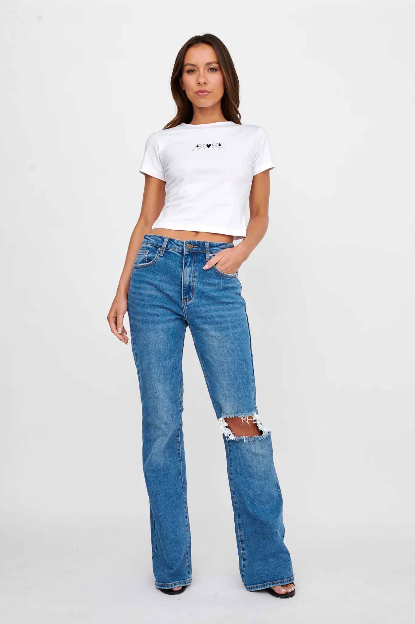 LIONESS Angels Baby Tee Porcelain - Image 3