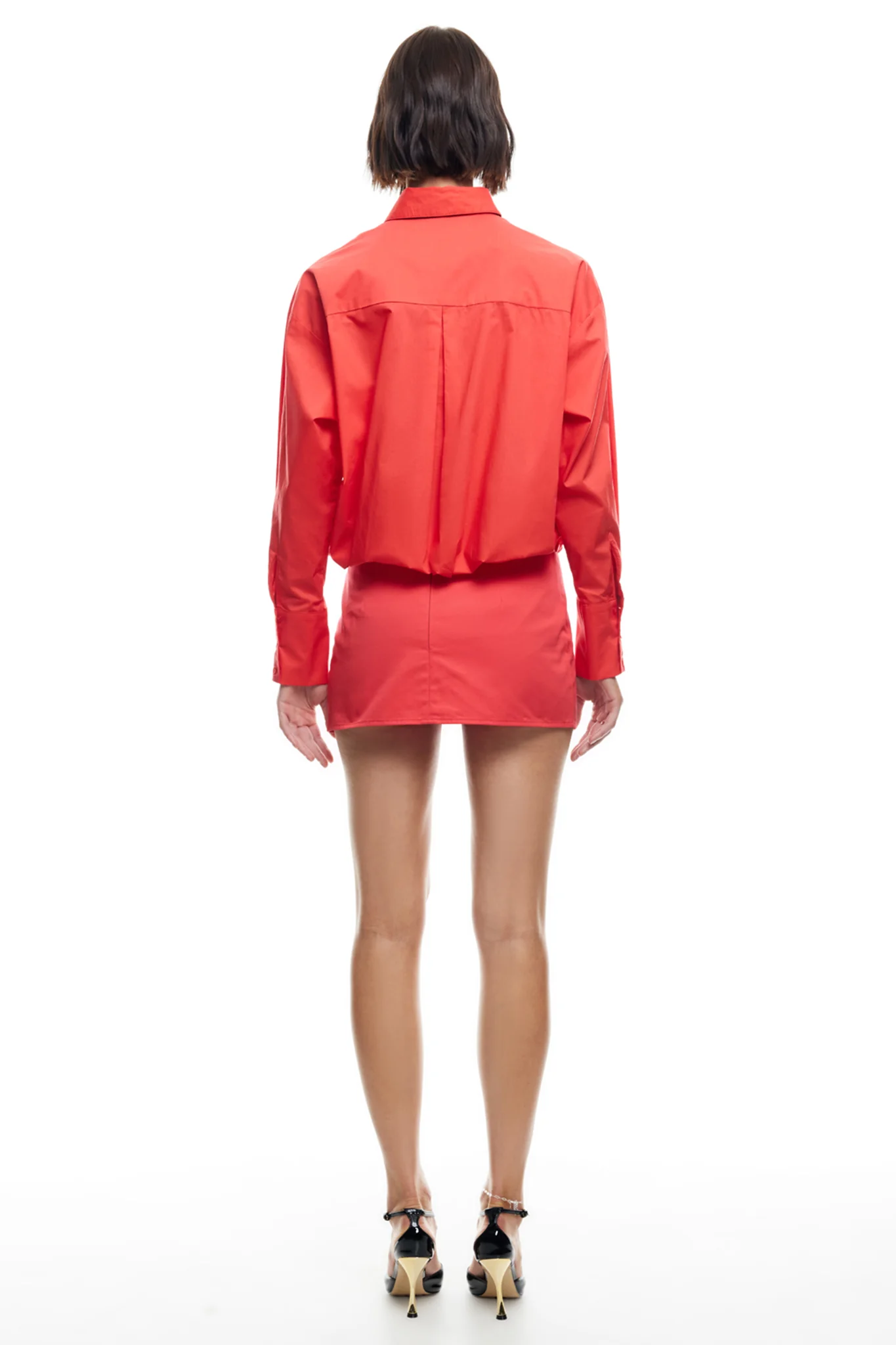 LIONESS Clicquot Mini Skirt Crimson - Image 2
