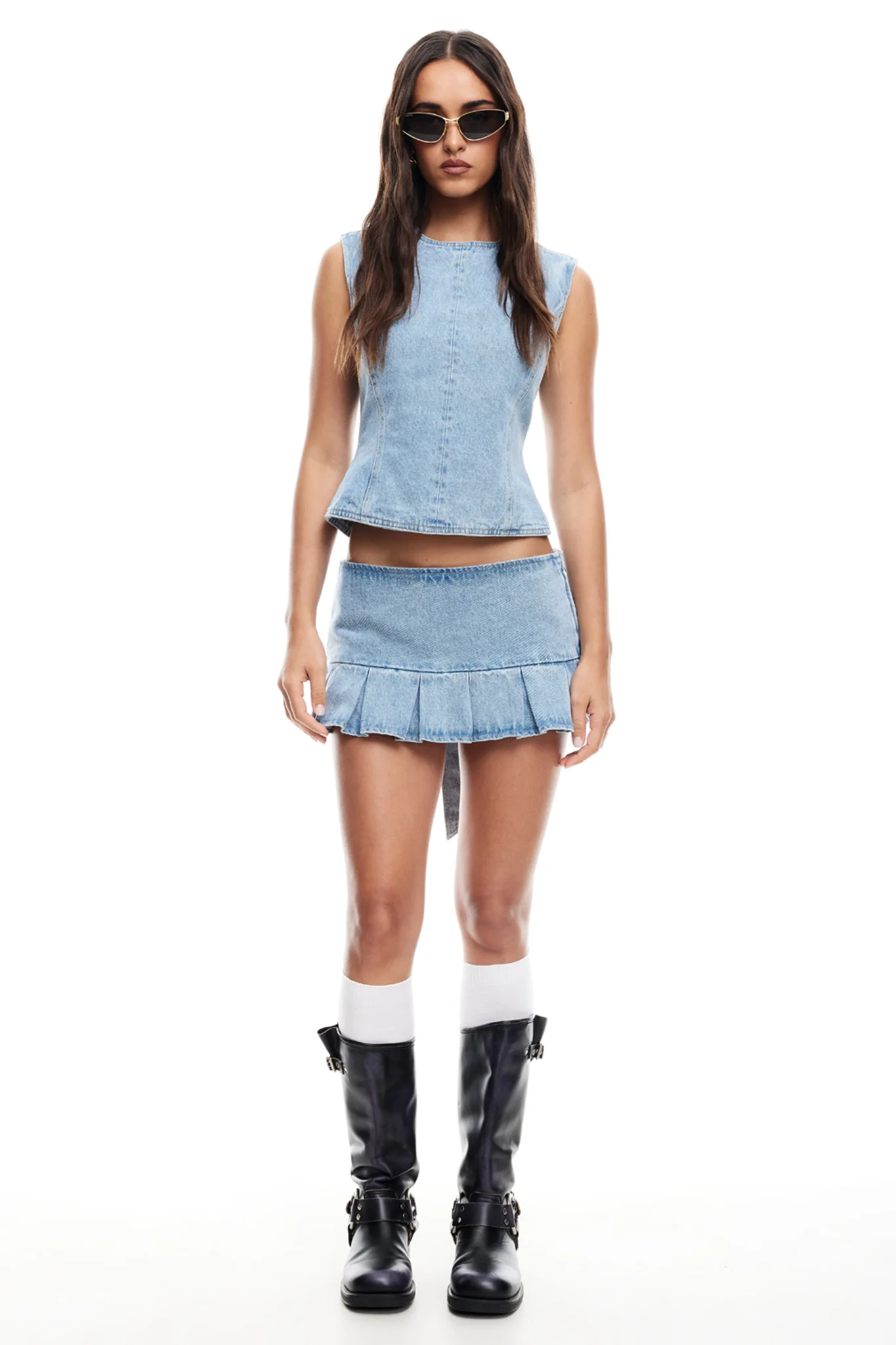 LIONESS Countryside Top Denim - Image 5