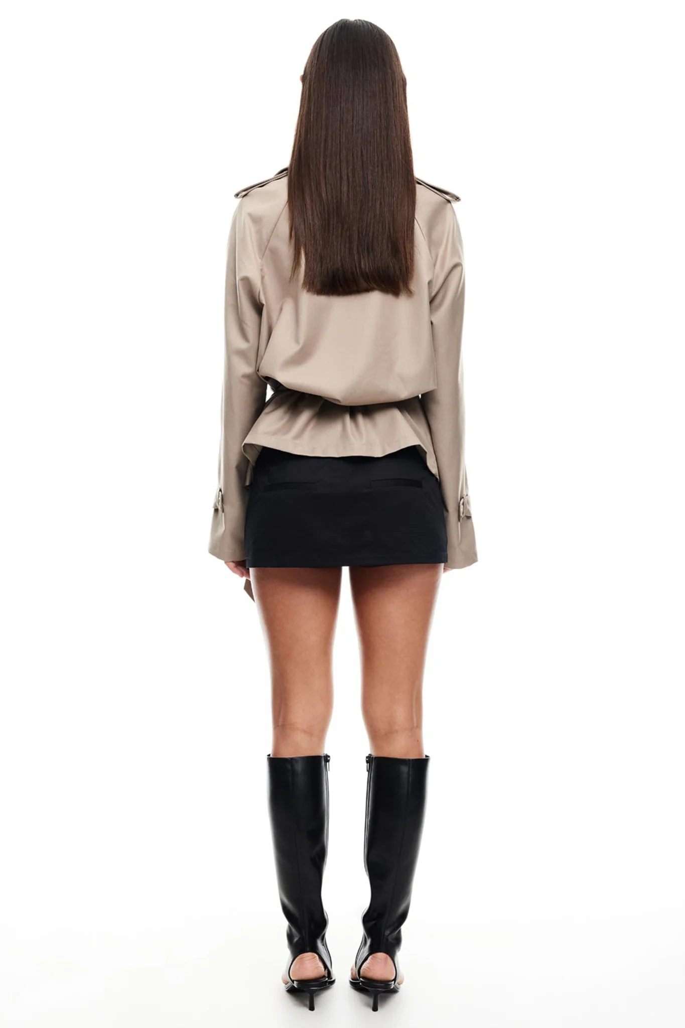 LIONESS Cropped Trencherous Coat Mushroom - Image 3
