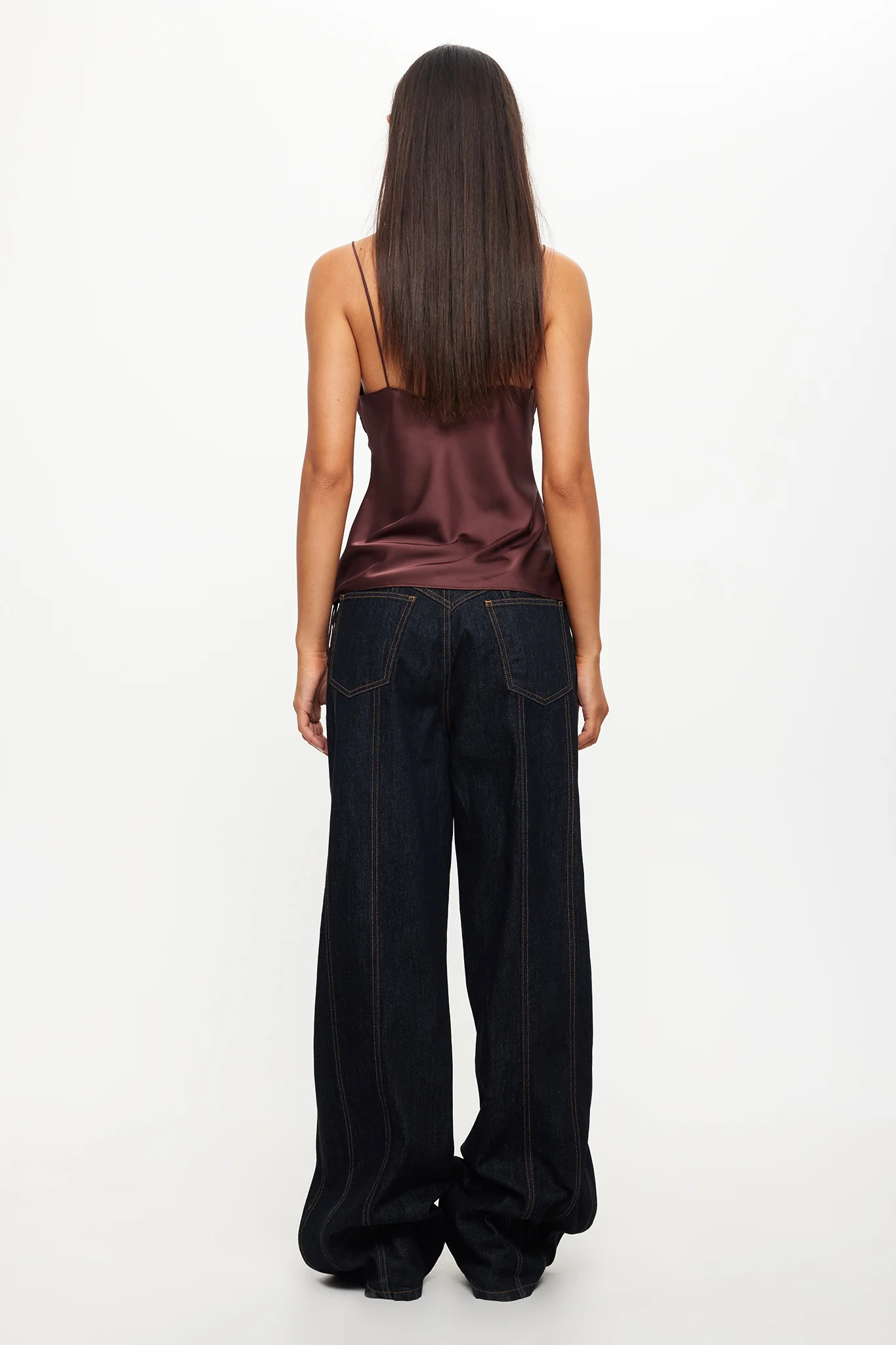 LIONESS Daydream Tie-Up Jeans Dark Denim - Image 2