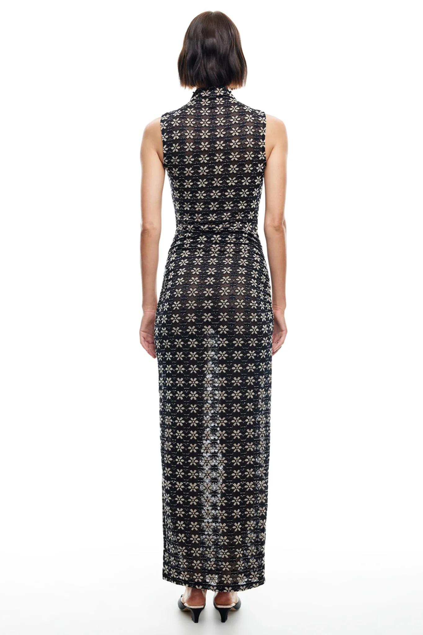 LIONESS Elle Maxi Dress 70's Onyx - Image 2