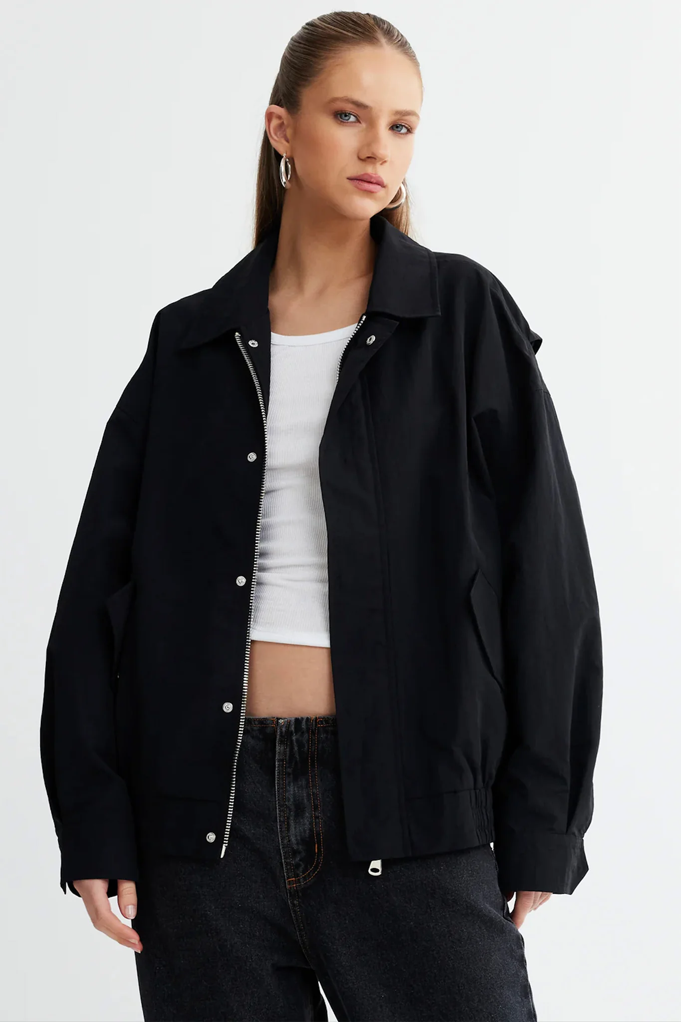 LIONESS Kenny Bomber Jacket Onyx