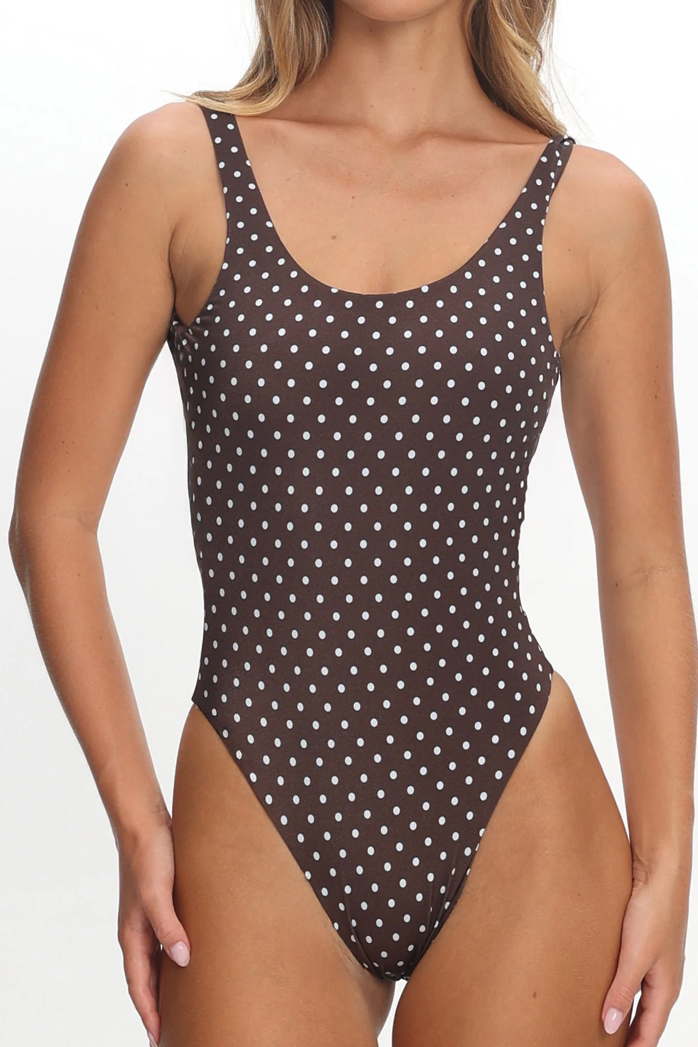 LIONESS Kenny One Piece Chocolate Blue Polka - Image 4