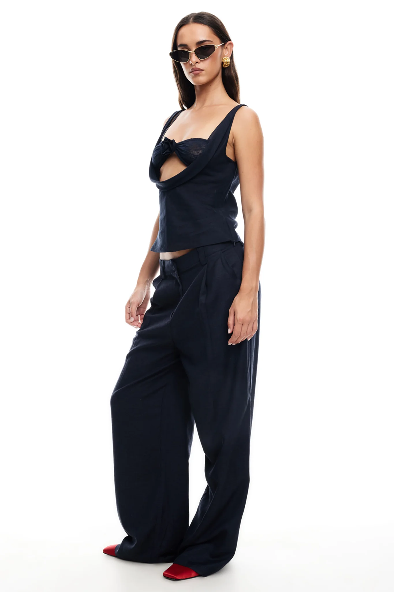 LIONESS La Quinta Pants Navy - Image 6