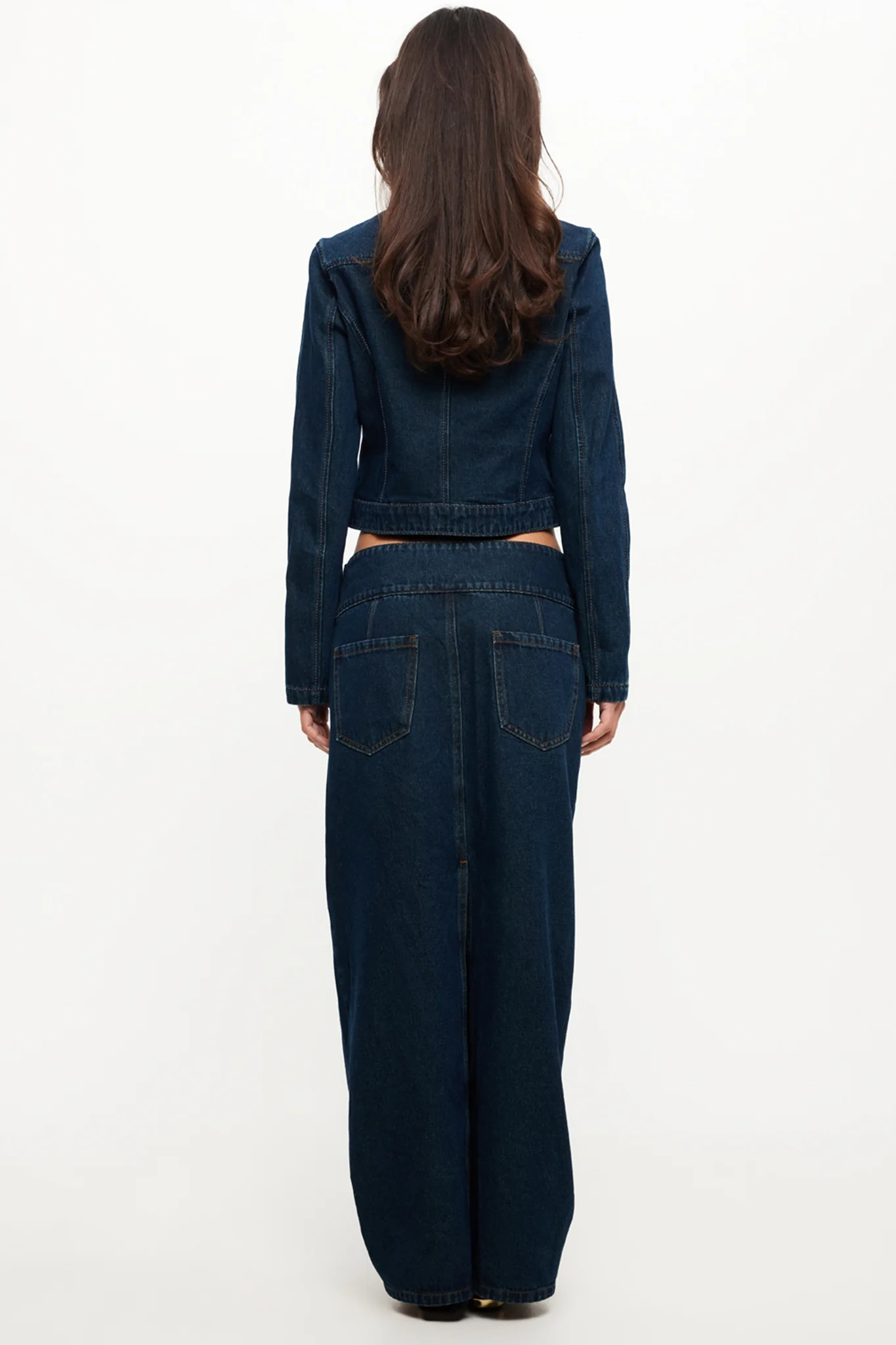 LIONESS Uma Denim Jacket Denim Blue - Image 5