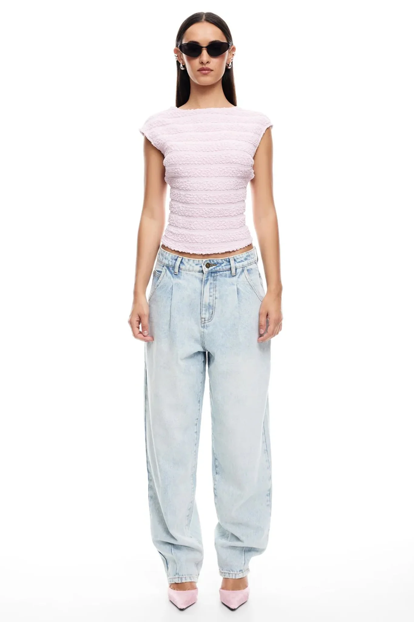 LIONESS Uno Tie Top Blush - Image 3