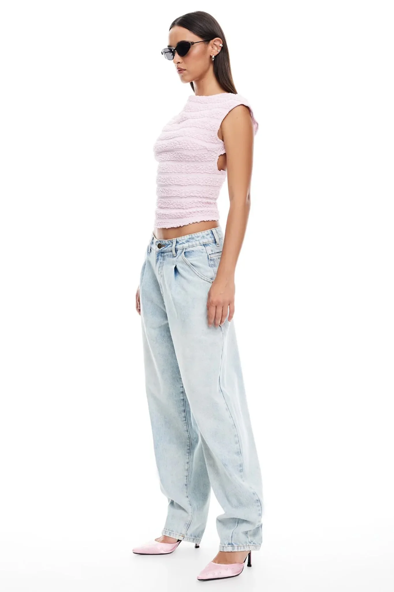 LIONESS Uno Tie Top Blush - Image 4
