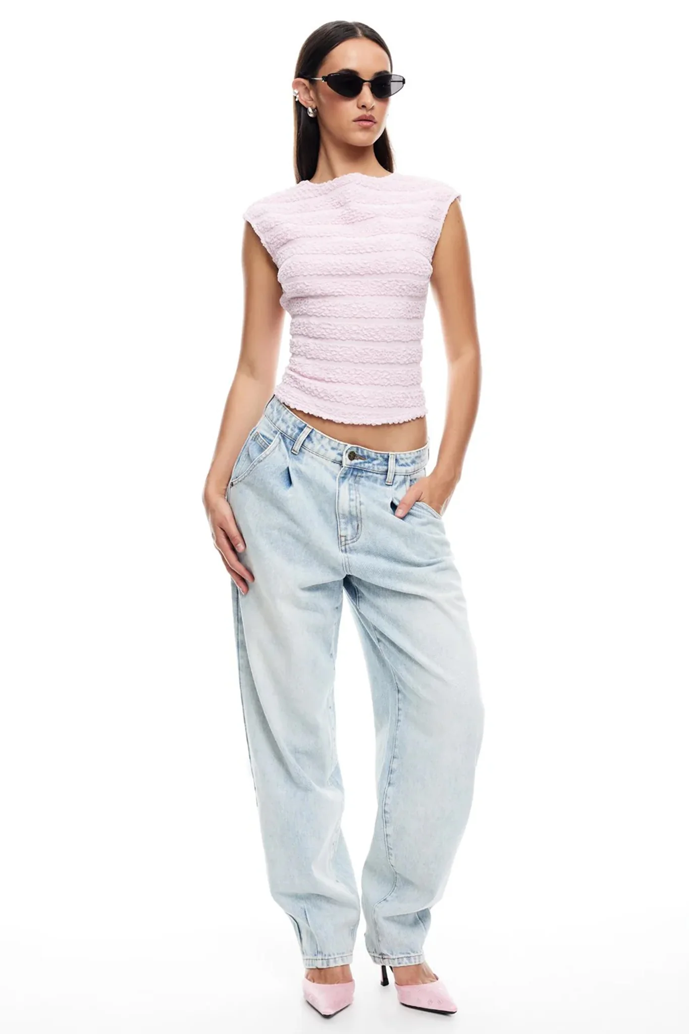 LIONESS Uno Tie Top Blush - Image 5