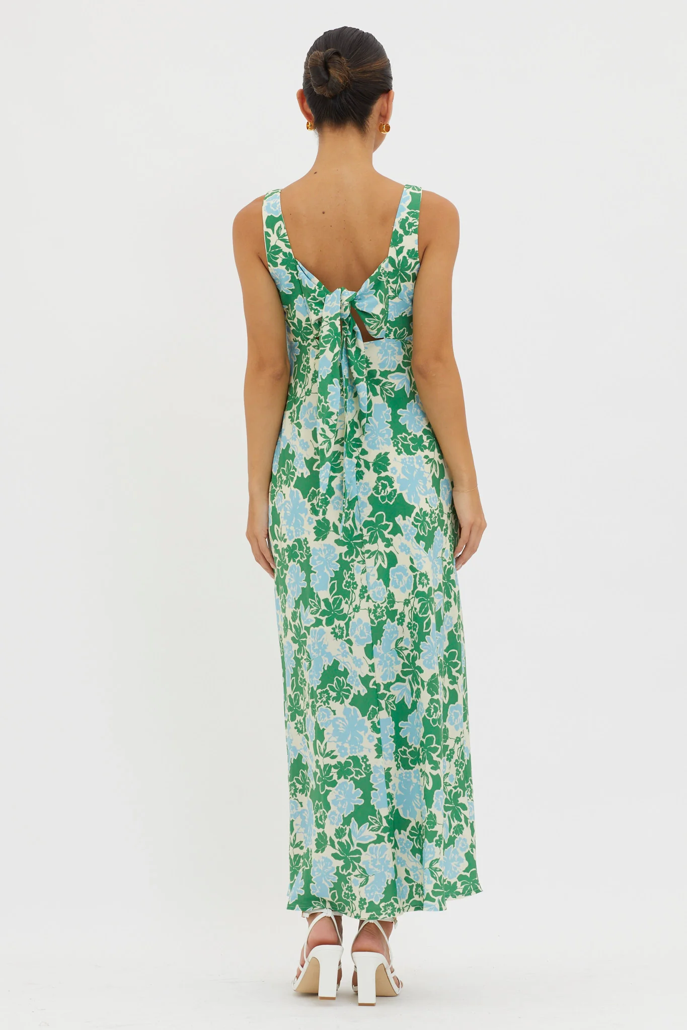 Living Hope Tied Back Maxi Dress Green - Image 2
