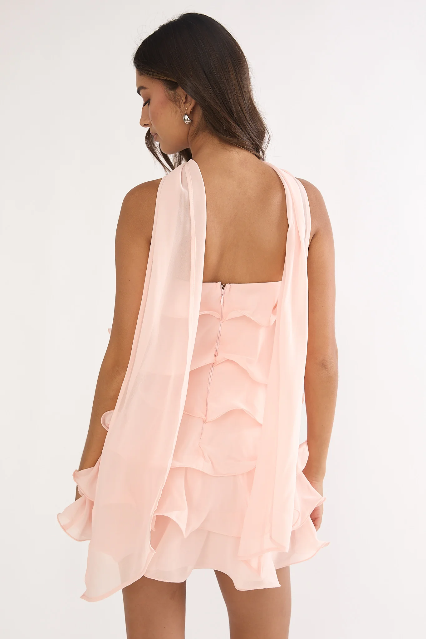 Love Note Strapless Layered Mini Dress Pink - Image 2