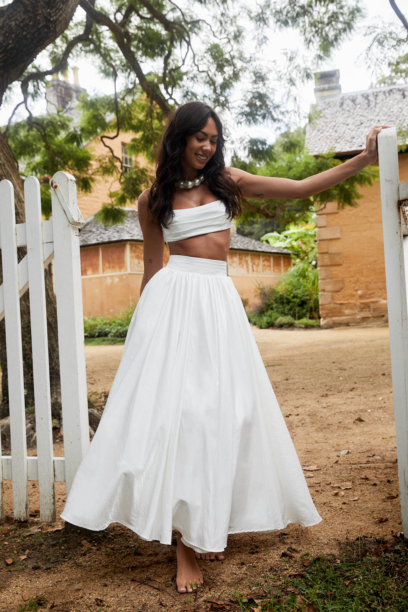 Love Songs Crop Top White - Image 6