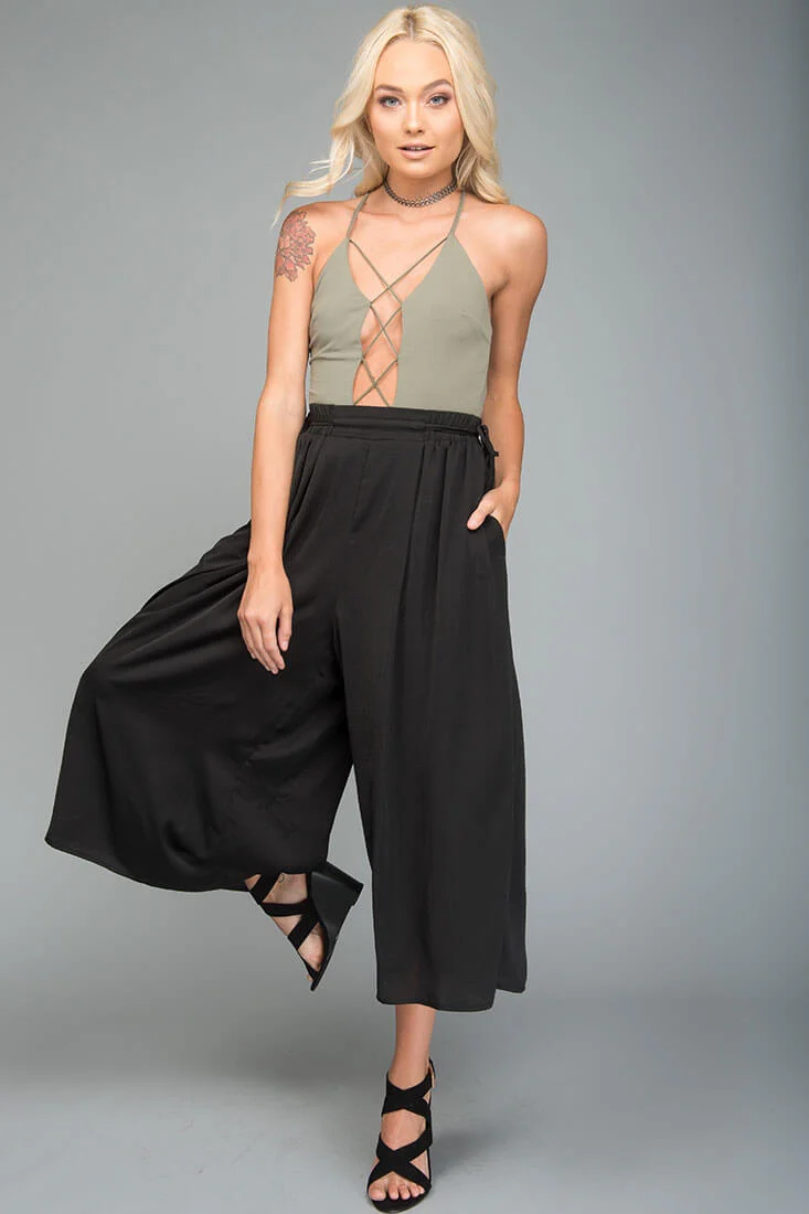 Lucy Loose Fit Wide Leg Pants Black - Image 2