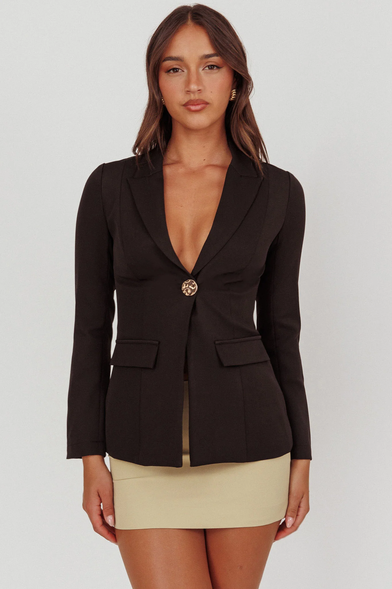 Lynsi Single Button Jacket Black - Image 5