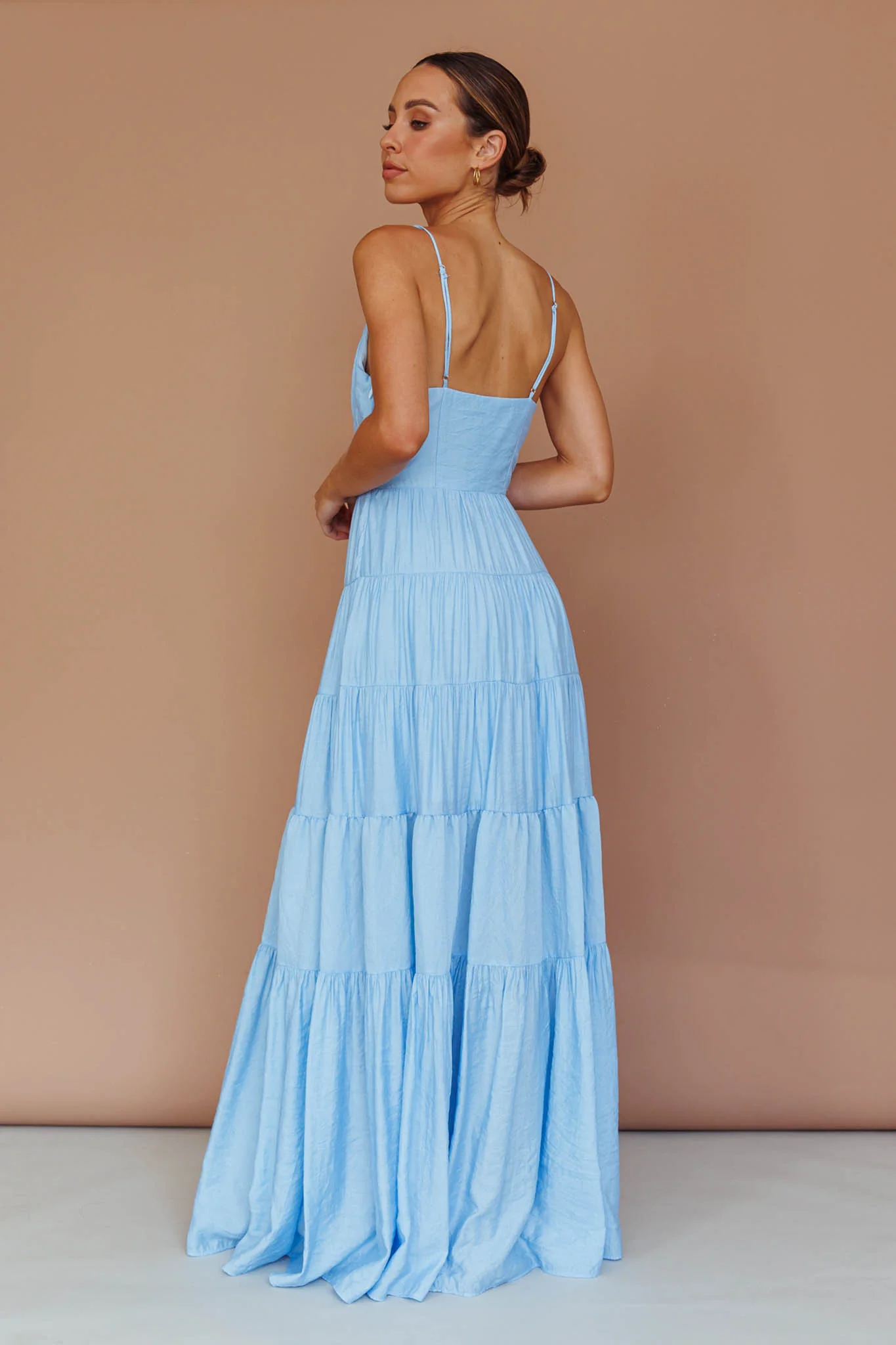 Main Attraction Cami Strap Maxi Dress Blue - Image 2