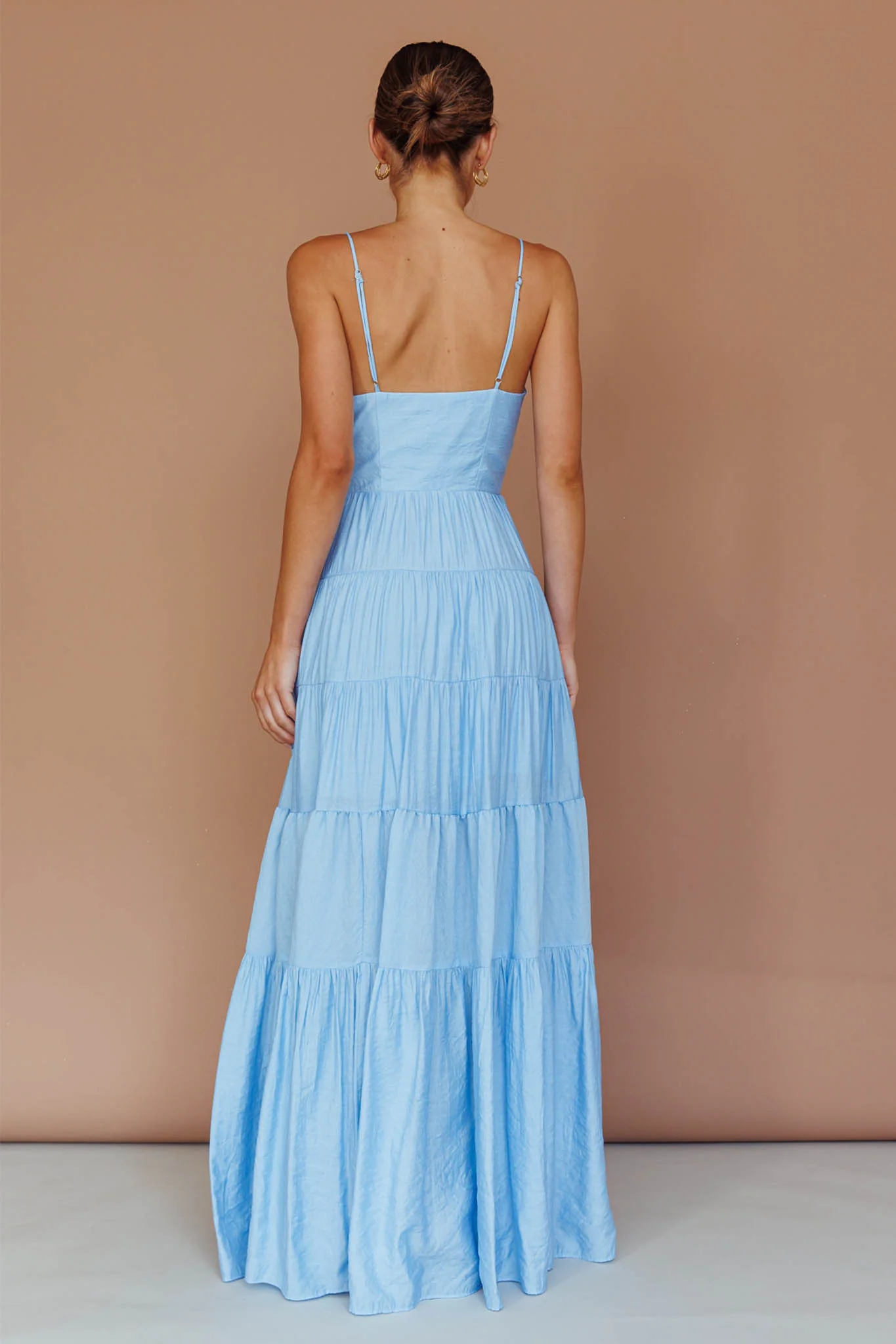 Main Attraction Cami Strap Maxi Dress Blue - Image 7
