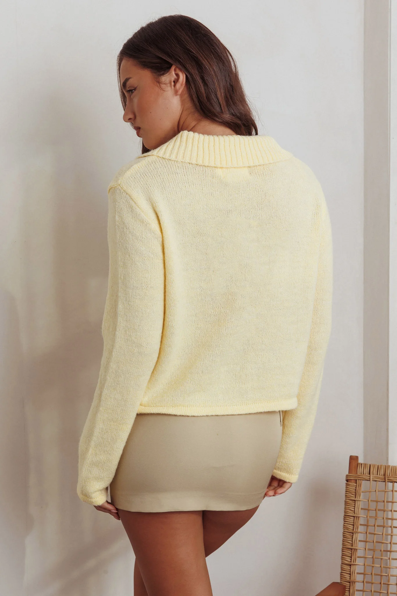 Margaret Button-Up Knit Cardigan Butter - Image 2