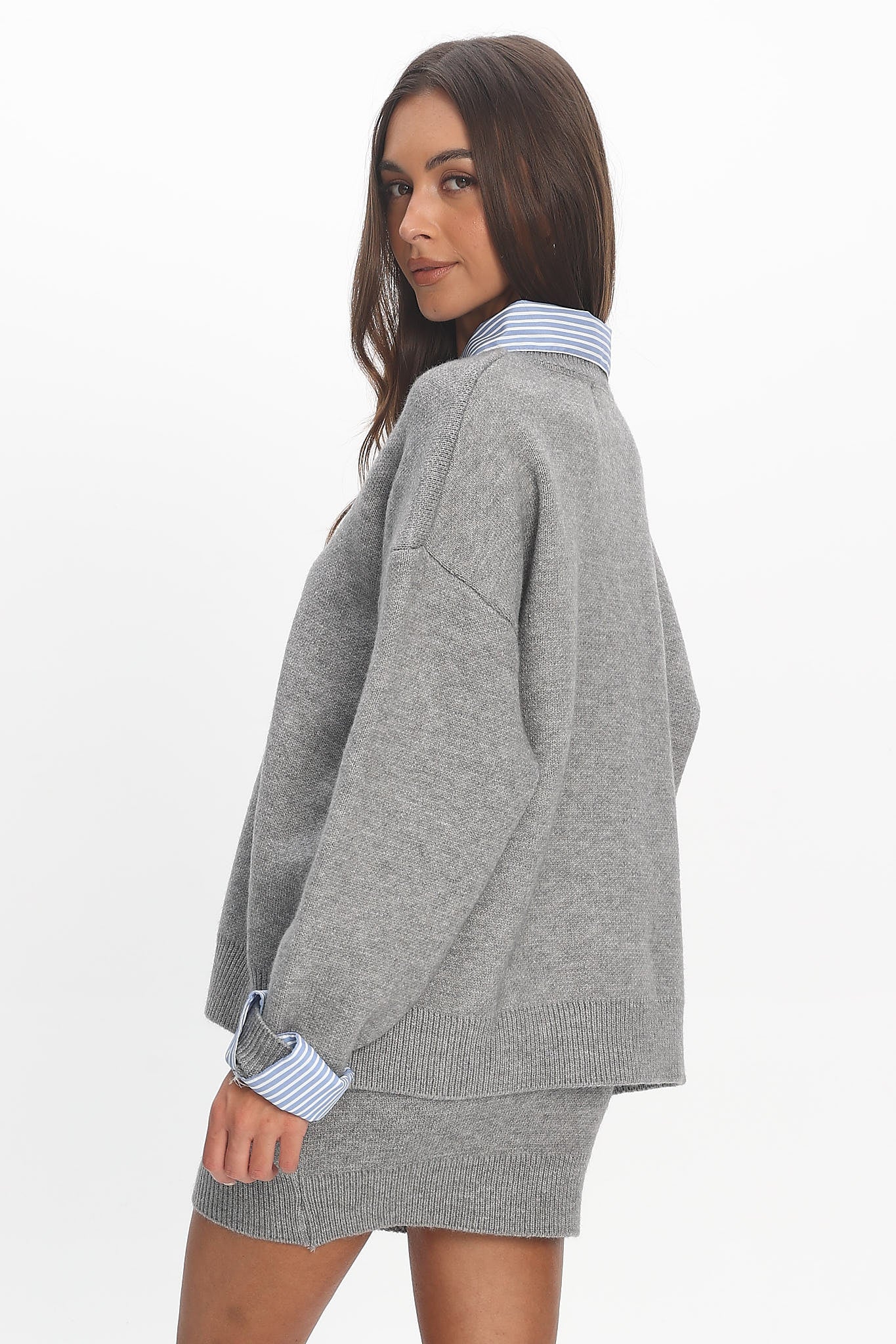 Marvelle Knit Top Grey - Image 4