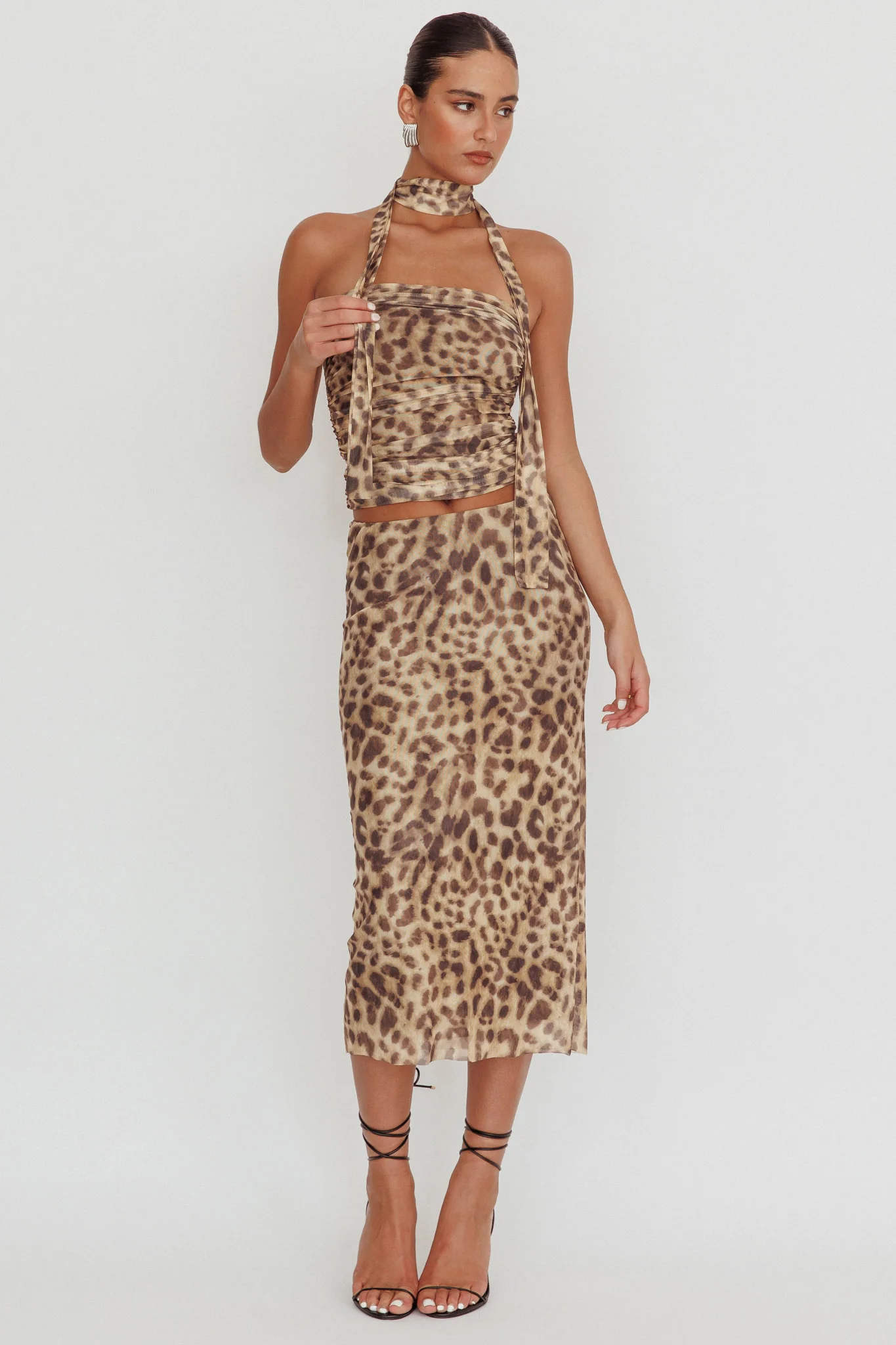 Meet Up Strapless Top Leopard - Image 5